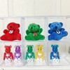 嵐カラーのカラフルおすわりベアミニ　ベアブリックと一緒に飾ってみた