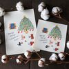 こころがふわっとあたたかくなる  絵本のようなクリスマスイラスト