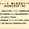 野球ニュース　個人的注目ランキング　2020年2月3日～9日