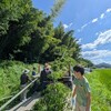 巨大流しそうめん準備→盆踊り練習