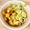 町屋そば（町屋）冷へべすうどん＋バラエビ天