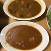 チャミスルとカレーとチーズナンとサラダ