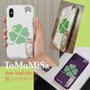 four leaf clover 猫スマホカバー🐈であなたのスマホを華やかに✨