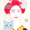 Japanese Beauty & Cat