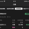 【速報】本日の実績： ▲82,884円