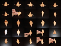 折り紙でセミの抜け殻の折り方 作り方 夏休み工作で昆虫図鑑を作る 万のコトノハ