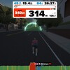 朝Zwift、時間切れDNF