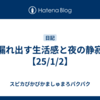 漏れ出す生活感と夜の静寂【25/1/2】
