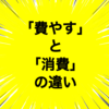 「費やす」と「消費」の違いとは？意味や違いをわかりやすく解説！