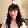 プレゼントしたうさちゃんを頭に乗せた写真を撮ってくれた道重さんのブログを読んで感謝感激の山木さん