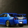 【モデルインプレッション】 Mini GT 1/64 - Nissan Skyline GT-R R34 Top Secret (Bayside Blue/RHD)