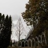 雨降る前の春の海へ