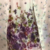 60代ファッション・古着屋で買った花を散りばめたサンドレス