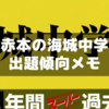 赤本にある2024年海城中学出題傾向メモ