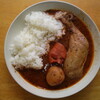 昼・北国のチキンレッグ入スープカレー