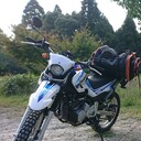 休日はバイクと山と何か。