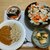 ねばねばバクダン十割そば。スパイスカレー(10日目)。豆腐ステーキ。