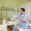 ８．７．（金・晴れ）聖路加病院経由、虎の門病院にネギさんを見舞う。