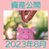 2023年8月資産公開　ほぼ横ばいでした