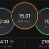 15キロペース走で確認