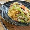 簡単！！お吸い物の素で たっぷりキャベツの和風パスタの作り方／レシピ