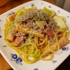 しらすとたけのこ、キャベツのスパゲッティ