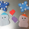 【掲示係】こんな雪の結晶❄️は初めて見た！折り紙も奥が深いね～⛄