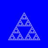 Pythonでシェルピンスキーの三角形を描く
