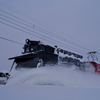 ある日のED333の推す、キ104除雪車の弘南ラッセルを撮る！(柏農高校前のストレート編)