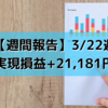 【週間報告】2021年3月22日週