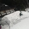 屋根の雪下ろし