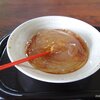 加茂「善作茶屋」湧き出る清水で冷やした「ところてん」