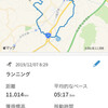 土曜日　雨　ランニング11キロ