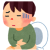 お腹の風邪に苦しむ