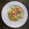 サワークリームとディルのしらすパスタ