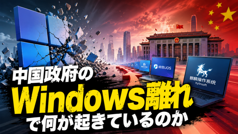 中国政府のWindows離れで何が起きているのか