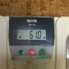 今朝の体重