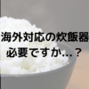 海外赴任・駐在に向けて海外対応の炊飯器を購入をするか？