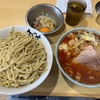 ラーメン二郎 八王子野猿街道店2〜大つけ麺／辛い奴／たまねぎたまご／ニンニク少しアブラ／乳化スープ／甘辛スープ／デカ盛り〜