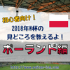 【ゼロから始めるW杯2018観戦】日本代表と対戦する国の特徴と見どころを、初心者にもわかりやすく紹介するよ！（ポーランド編）