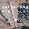 感覚と運動の高次化理論　用語集②（た行～は行）