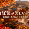 【全国】紅葉が美しい宿まとめ｜北海道〜九州のエリア別ガイド【見頃カレンダー付き】