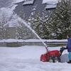 除雪機にて