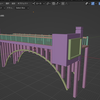 アーチ橋のモデリング♪