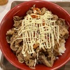 【新商品】すき家 相模原上鶴間店〜キムチ牛カルビ焼肉丼／特盛／サラダセット／マヨネーズ／特製ダレ／甘辛ダレ／ゼンショーHD〜