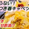 やみつき春キャベツ ピリ辛甘酢漬け 作り置き キャベツ大量消費