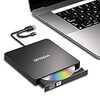 DETROVA DVDドライブ 外付け 外付けDVD/CDドライブ DVDレコ CD/DVD-Rプレイヤー USB3.0&Type-C両用ケーブル Window/Linux/Mac OS対応 読み出し&書き込み エラー校正 TYPE-Cコネクター付き 景品DVD-R付き 日本語取扱説明書付き(ブラック)