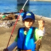 釣り、釣れた「少年Ｔ」
