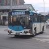 2003年の武蔵溝ノ口駅にて　古の路線バス・川崎市交通局 三菱U-MP218K