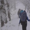 大雪の国見山遊山　白色